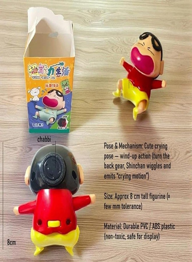 MANVI Shinchan Crying Toy for Kids, Crawling Shinchan Action Figure Movable Toy for Babies, Wind Up Cartoon Collectible Desk Toys for Kids (sinchain) - Image 3
